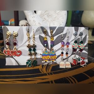 Handmade Holiday Earrings Set - 5 Different Holidays!!